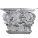 Gray Marble Corinthian Column Capitals