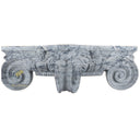 White Marble Corner Ionic Capital