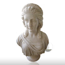 Female marble bust