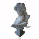 Artistic marble bust of Greek woman