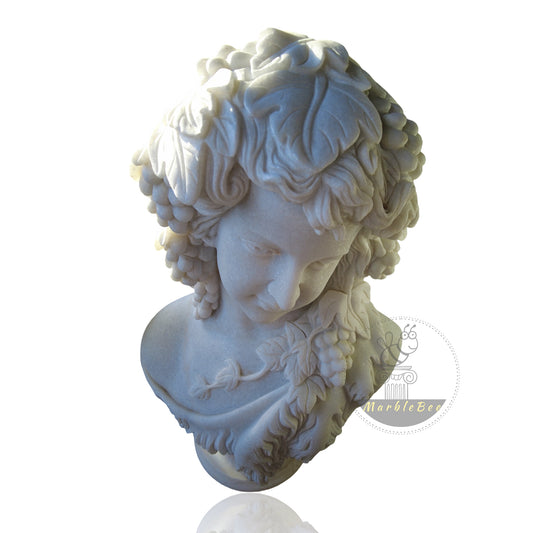 Pomona – The Roman Goddess of Fruit and Abundance Marble Bust