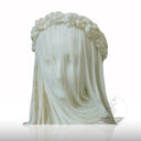 Marblebee marble bust of woman with veil