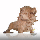 Sunset Red Marble Lion Sculpture