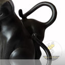 Black Limestone Marble Cat
