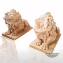 Sunset Red Marble Lions