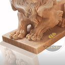 Sunset Red Marble Lions