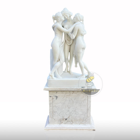 Marble Statue of the three graces