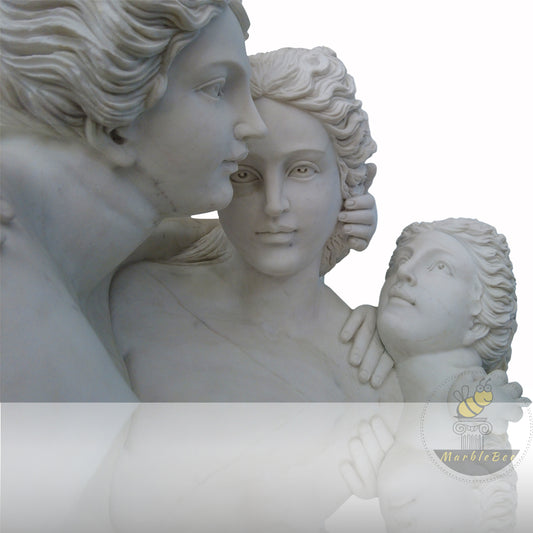 Custom Marble sculptures of the three graces