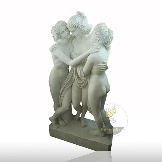 Custom Marble sculptures of the three graces