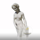 White Marble Statue of Venus Taking a Bath