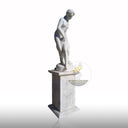 White Marble Statue of Venus Taking a Bath