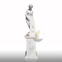 White Marble Statue of Venus Taking a Bath
