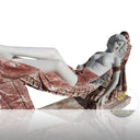 Outdoor Garden Statue of Nude Sleeping Lady