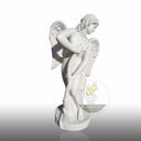 Marble Statue angel Cupid Making a Bow