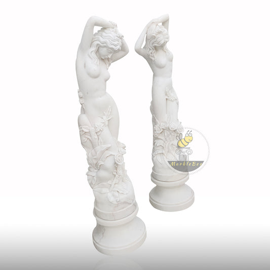 Marble Statue Garden of Nude Woman