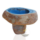 Marblebee Natural Stone Rustic Pedestal Sink