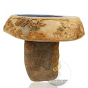 Marblebee Natural Stone Rustic Pedestal Sink