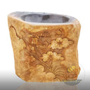 Marblebee Natural Stone Farmhouse Pedestal Sink