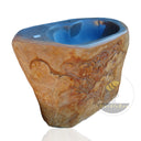 Marblebee Natural Stone Corner Basin And Pedestal