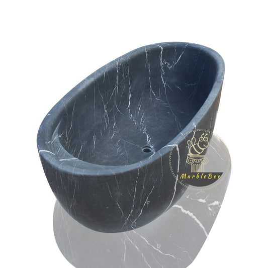 Luxury Stone Soaker Tub with Headrest