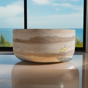 Marblebee travertine bathtub unique Iran natural stone