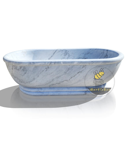 White marble tub