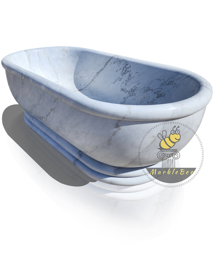 White marble tub