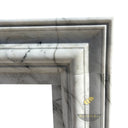 White Marble Fireplace Bolection Style