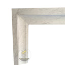 White stone fireplace Bolection Volaska Marble