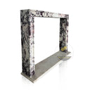 marble fireplace mantel shelf Calacatta Viola
