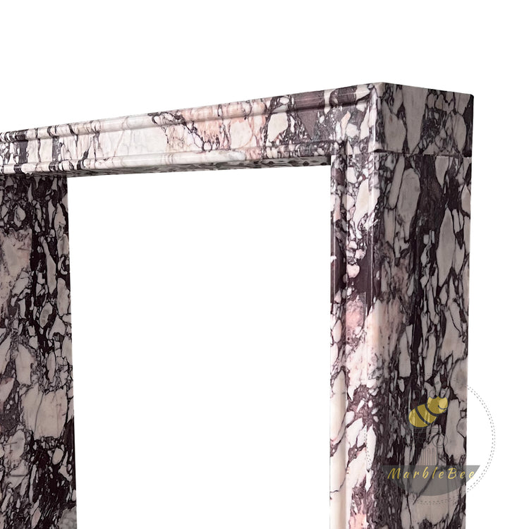 Italian Marble fireplace mantel Calacatta Viola