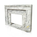 Marble fireplace surround Italian Arabescato