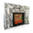 Arabescato Marble Fireplace
