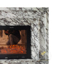 Large Arabescato Marble Fireplace and Surround