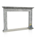 Large White Arabescato Marble Fireplace Mantel