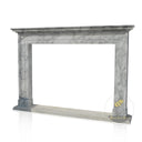Large White Arabescato Marble Fireplace Mantel