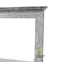 Large White Arabescato Marble Fireplace Mantel