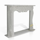 White Marble Gas Fireplace