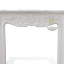 White Marble Gas Fireplace