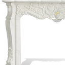White Marble Gas Fireplace
