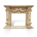 Honed Marble Fireplace Surround Antique Style