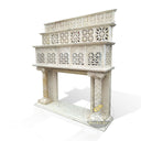 Large Travertine  Fireplace Overmantel