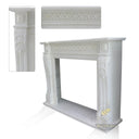 White Marble Fire Surround and Hearth