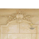 Beige Limestone Fireplace Overmantel
