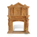 Custom Travertine Fireplace overmantel Surround