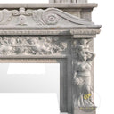 Antique Marble Fireplace Mantel