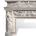 Antique Marble Fireplace Mantel