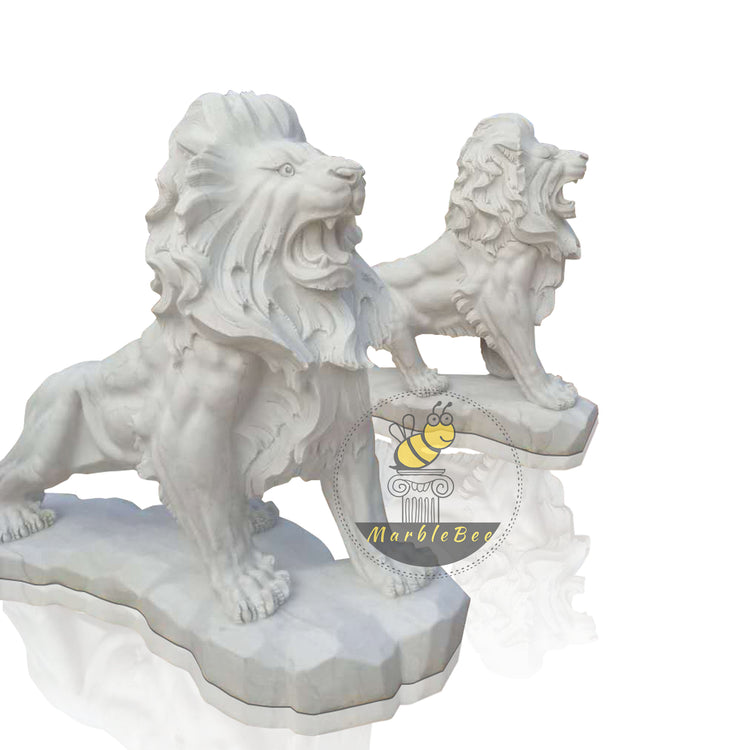 Stone lion garden statue customization 