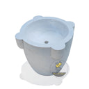 Hand-Carved Drum Pedestal Sink 32" Tall