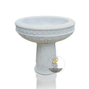 White Marble Basin With Column-Shaped Pedestal 32" Tall